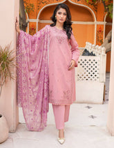 Dora-e-Khaas Luxury Double-Head Embroidered – 3 PCs Unstitched