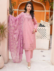 Dora-e-Khaas Luxury Double-Head Embroidered – 3 PCs Unstitched