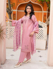 Dora-e-Khaas Luxury Double-Head Embroidered – 3 PCs Unstitched