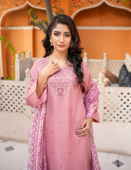 Dora-e-Khaas Luxury Double-Head Embroidered – 3 PCs Unstitched