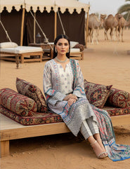 Pearl Grey Lawn 3 PCs Unstitched