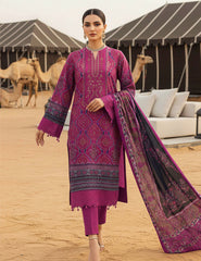 Royal Plum Lawn 3 PCs Unstitched