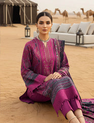 Royal Plum Lawn 3 PCs Unstitched