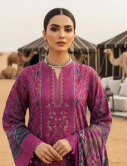 Royal Plum Lawn 3 PCs Unstitched