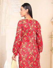 Crimson Floral Bloom Nenokara Premium Lawn 3 PCs Unstitched