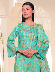Aqua Mint Rose Nenokara Premium Lawn 3 PCs Unstitched