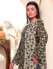 Midnight Onyx & Citron Bloom Nenokara Premium Lawn 3 PCs Unstitched