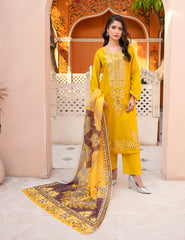 Dora-e-Khaas Luxury Double-Head Prestige Edition – 3 PCs Unstitched