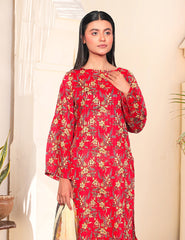 Crimson Floral Bloom Nenokara Premium Lawn 3 PCs Unstitched