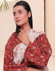 Russet Wildflower Nenokara Premium Lawn 3 PCs Unstitched